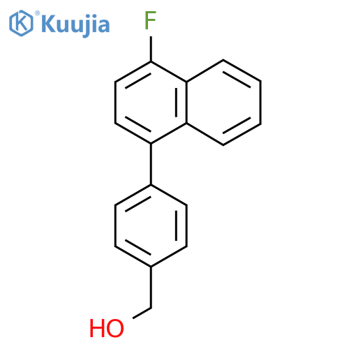 (4-(4-Fluoronaphthalen-1-yl)phenyl)methanol structure