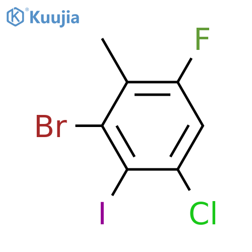 3-bromo-1-chloro-5-fluoro-2-iodo-4-methylbenzene structure
