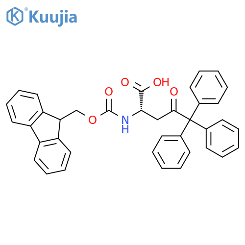 (αS)-α-[[(9H-Fluoren-9-ylmethoxy)carbonyl]amino]-γ-oxo-δ,δ-diphenylbenzenepentanoic acid structure
