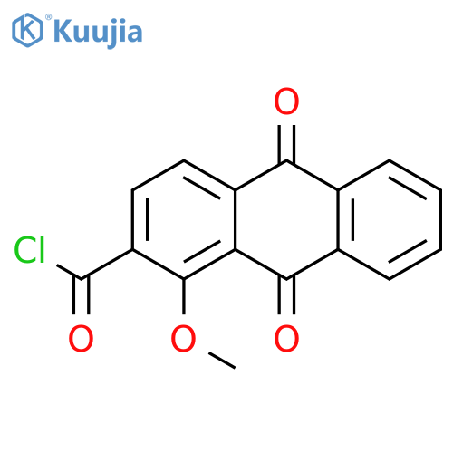 2-ANTHRACENECARBONYL CHLORIDE, 9,10-DIHYDRO-1-METHOXY-9,10-DIOXO- structure