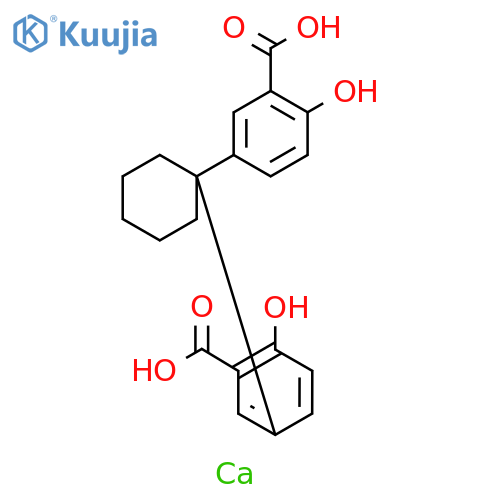 Benzoic acid, 3,3'-cyclohexylidenebis[6-hydroxy-, calcium salt (1:1) (9CI) structure