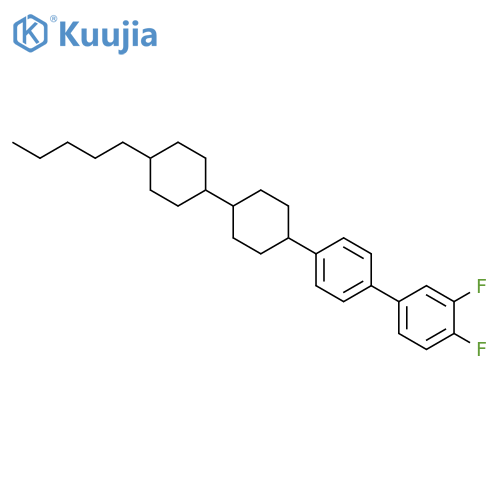 TRANS,TRANS-4''-(4''-PENTYLBICYCLOHEXYL-4-YL)-3,4-DIFLUOROBIPHENYL structure