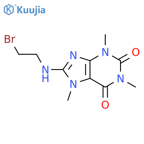 1H-Purine-2,6-dione, 8-[(2-bromoethyl)amino]-3,7-dihydro-1,3,7-trimethyl- structure