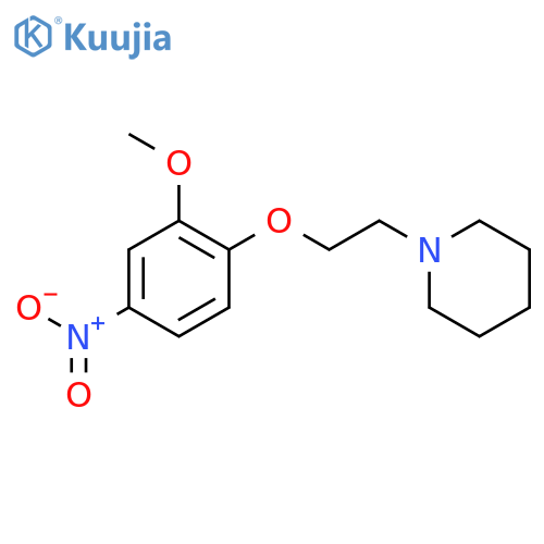 PIPERIDINE, 1-[2-(2-METHOXY-4-NITROPHENOXY)ETHYL]- structure