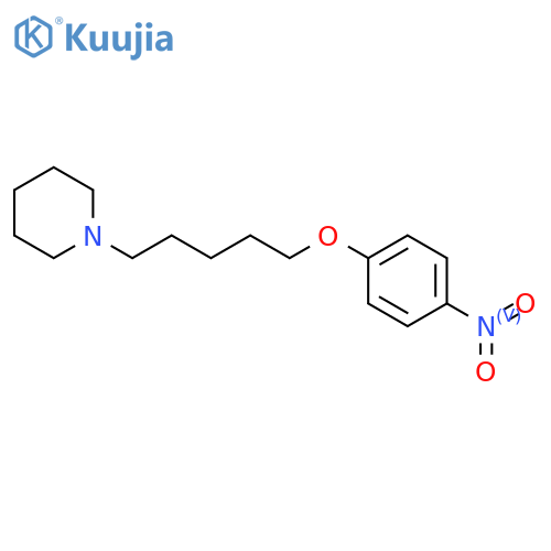Piperidine, 1-[5-(4-nitrophenoxy)pentyl]- structure