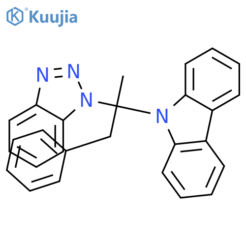 9H-Carbazole, 9-[1-(1H-benzotriazol-1-yl)-1-methyl-2-phenylethyl]- structure