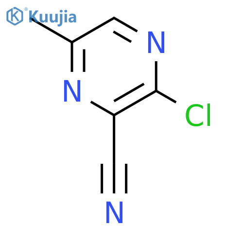 3-CHLORO-6-METHYLPYRAZINE-2-CARBONITRILE structure