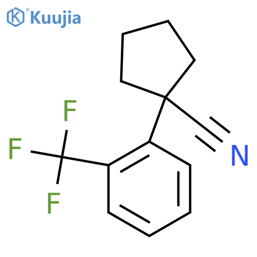 1-[2-(Trifluoromethyl)phenyl]cyclopentanecarbonitrile structure