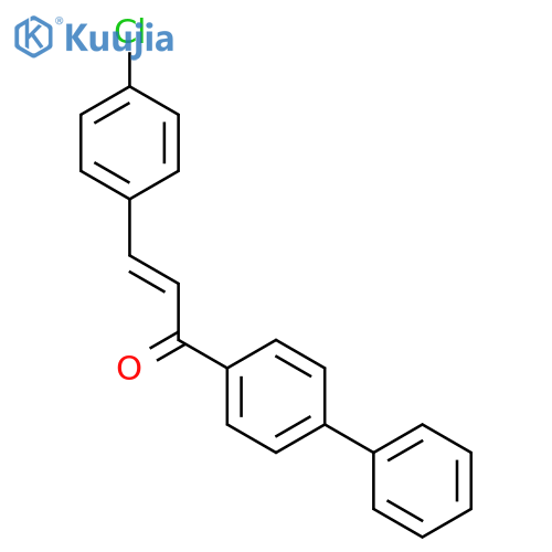 (2E)-1-biphenyl-4-yl-3-(4-chlorophenyl)prop-2-en-1-one structure