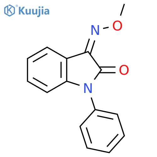 (3Z)-3-methoxyimino-1-phenylindol-2-one structure