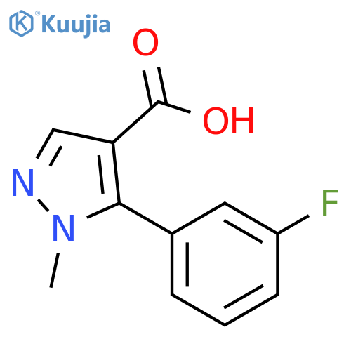 1H-Pyrazole-4-carboxylic acid, 5-(3-fluorophenyl)-1-methyl- structure