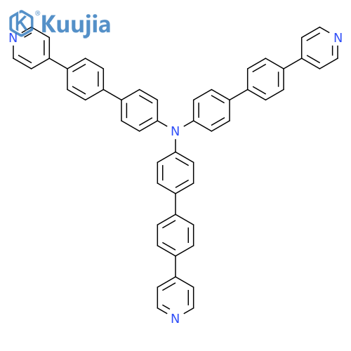 [1,1'-Biphenyl]-4-amine, 4'-(4-pyridinyl)-N,N-bis[4'-(4-pyridinyl)[1,1'-biphenyl]-4-yl]- structure