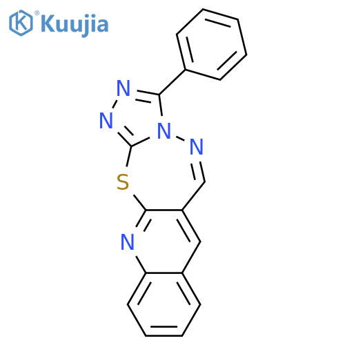 3-phenyl[1,2,4]triazolo[3',4':2,3][1,3,4]thiadiazepino[7,6-b]quinoline structure