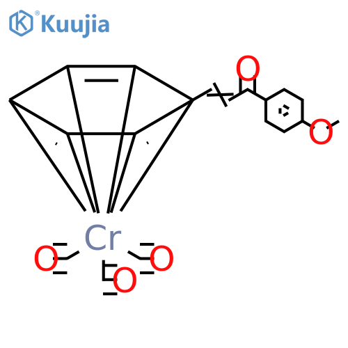 Chromium, tricarbonyl[1-(4-methoxyphenyl)-3-(η6-phenyl)-2-propen-1-one]-, (E)- (9CI) structure