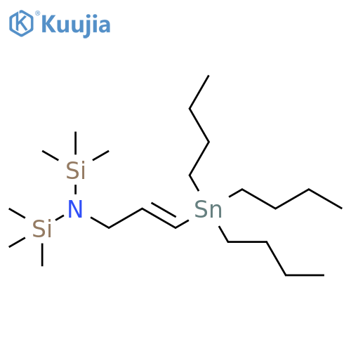 Silanamine,1,1,1-trimethyl-N-[3-(tributylstannyl)-2-propenyl]-N-(trimethylsilyl)-, (E)- structure