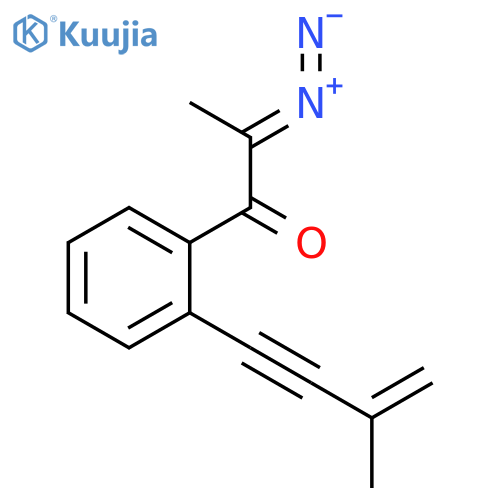 1-Propanone, 2-diazo-1-[2-(3-methyl-3-buten-1-ynyl)phenyl]- structure
