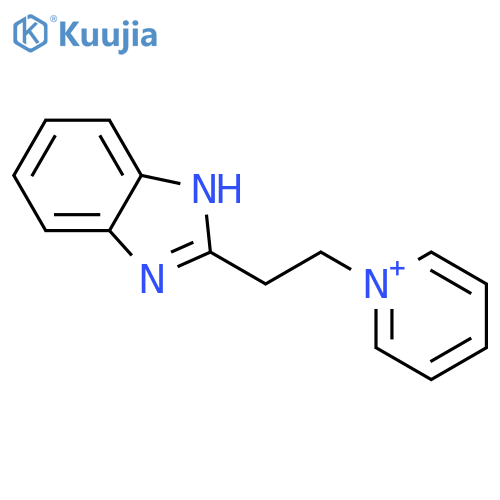 Pyridinium, 1-[2-(1H-benzimidazol-2-yl)ethyl]- structure