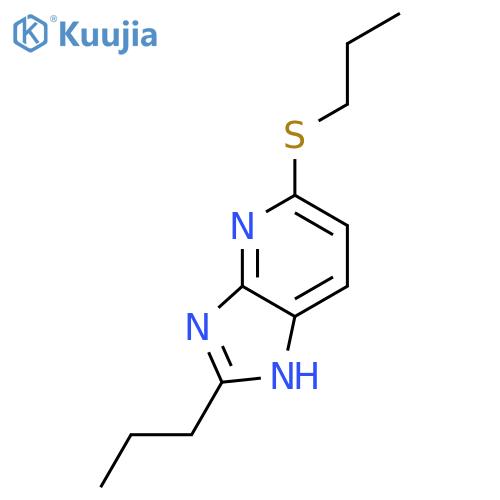 1H-Imidazo[4,5-b]pyridine, 2-propyl-5-(propylthio)- structure
