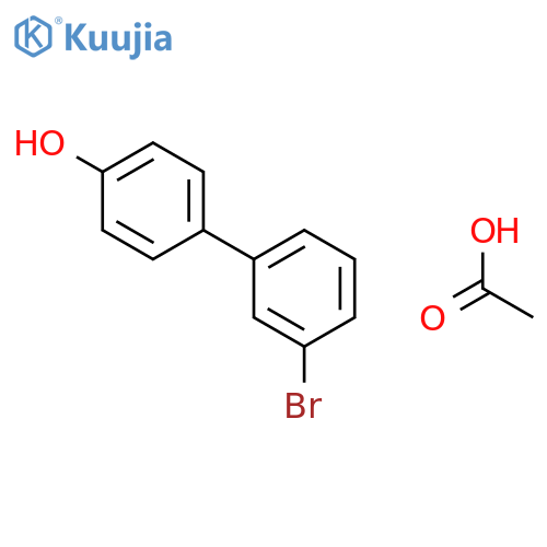 [1,1'-Biphenyl]-4-ol, 3'-bromo-, acetate structure