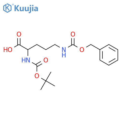 N-alpha-Z-Ndelta-Boc-L-ornithine dicyclohexyl ammonium salt structure