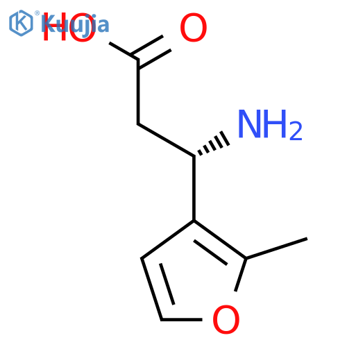 (3S)-3-amino-3-(2-methylfuran-3-yl)propanoic acid structure