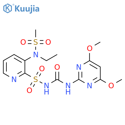 2-Pyridinesulfonamide,N-[[(4,6-dimethoxy-2-pyrimidinyl)amino]carbonyl]-3-[ethyl(methylsulfonyl)amino]- structure