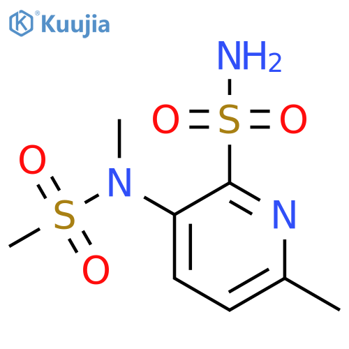 2-Pyridinesulfonamide, 6-methyl-3-[methyl(methylsulfonyl)amino]- structure