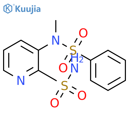 2-Pyridinesulfonamide, 3-[methyl(phenylsulfonyl)amino]- structure