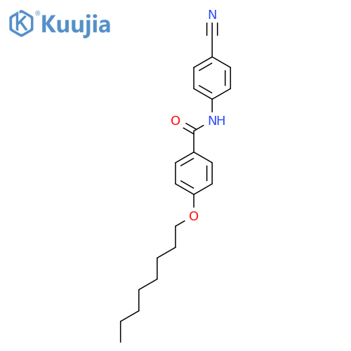 Benzamide, N-(4-cyanophenyl)-4-(octyloxy)- structure