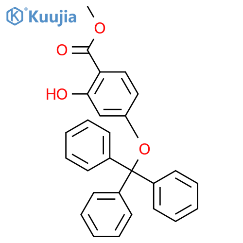 methyl 2-hydroxy-4-(trityloxy)benzoate structure