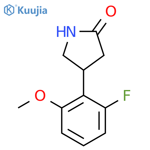 4-(2-fluoro-6-methoxyphenyl)pyrrolidin-2-one structure