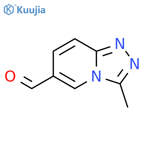 AZ 3-METHYL-[1,2,4]TRIAZOLO[4,3-A]PYRIDINE-6-CARBALDEHYDE structure