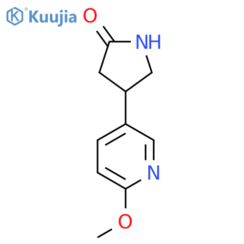 4-(6-methoxypyridin-3-yl)pyrrolidin-2-one structure