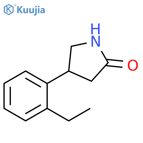 4-(2-ethylphenyl)pyrrolidin-2-one structure