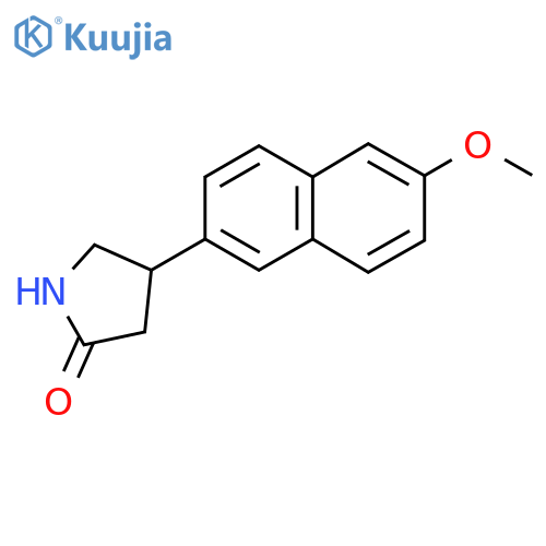 4-(6-methoxynaphthalen-2-yl)pyrrolidin-2-one structure