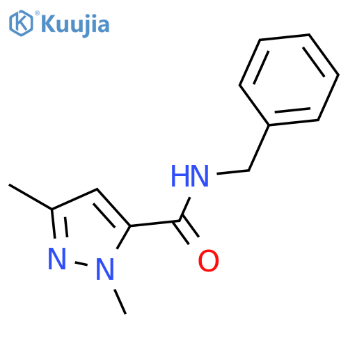 1H-Pyrazole-5-carboxamide, 1,3-dimethyl-N-(phenylmethyl)- structure