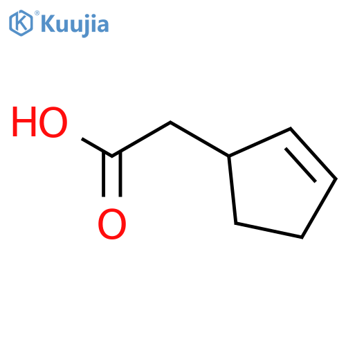 2-(Cyclopent-2-en-1-yl)acetic Acid structure