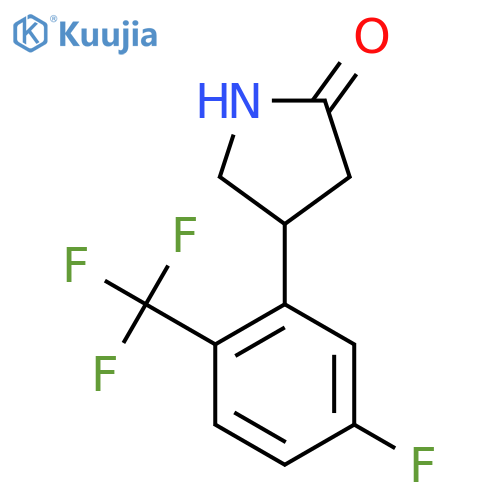 4-5-fluoro-2-(trifluoromethyl)phenylpyrrolidin-2-one structure