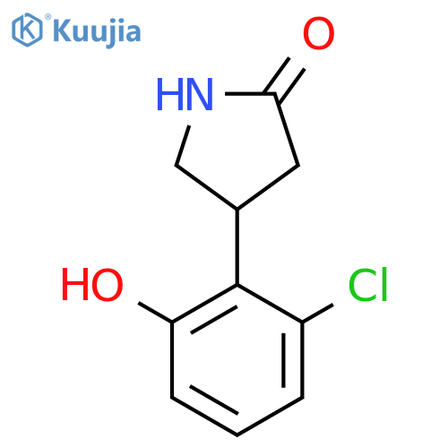 4-(2-chloro-6-hydroxyphenyl)pyrrolidin-2-one structure