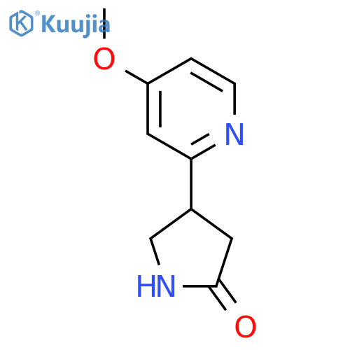 4-(4-Methoxypyridin-2-yl)pyrrolidin-2-one structure