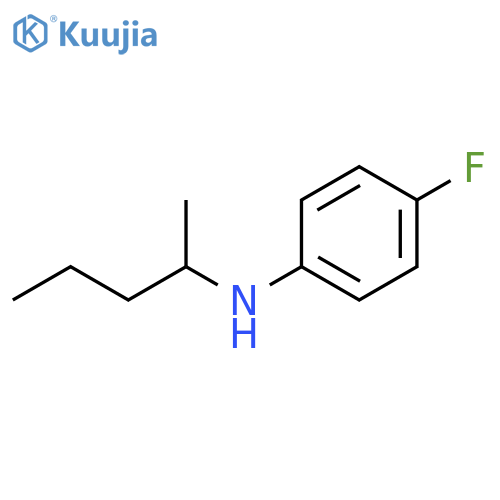 4-fluoro-N-(pentan-2-yl)aniline structure