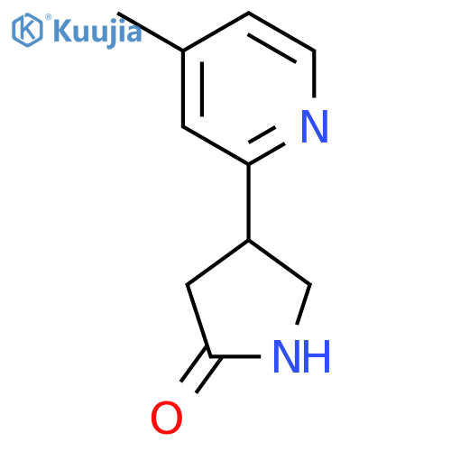 4-(4-methylpyridin-2-yl)pyrrolidin-2-one structure
