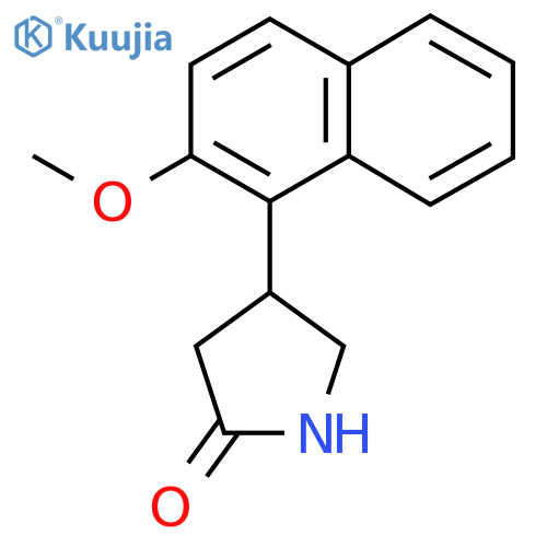 4-(2-methoxynaphthalen-1-yl)pyrrolidin-2-one structure
