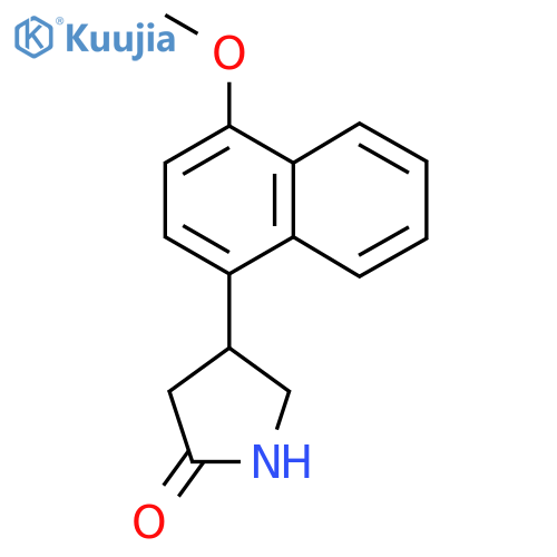 4-(4-methoxynaphthalen-1-yl)pyrrolidin-2-one structure