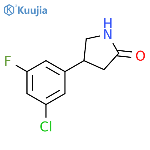 4-(3-chloro-5-fluorophenyl)pyrrolidin-2-one structure