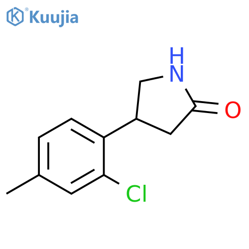 4-(2-chloro-4-methylphenyl)pyrrolidin-2-one structure