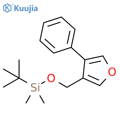 Silane, (1,1-dimethylethyl)dimethyl[(4-phenyl-3-furanyl)methoxy]- structure