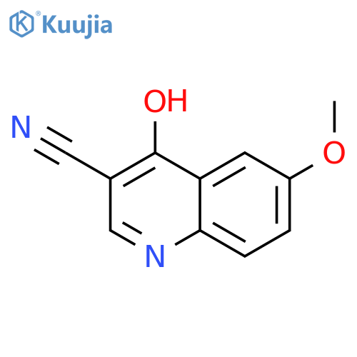 4-Hydroxy-6-methoxyquinoline-3-carbonitrile structure
