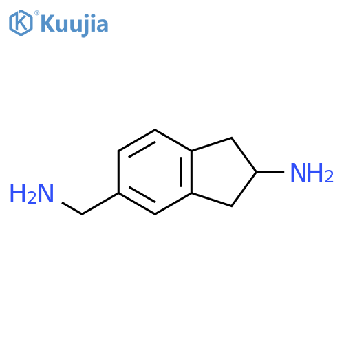 1H-Indene-5-methanamine, 2-amino-2,3-dihydro- structure