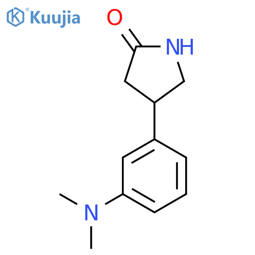 4-3-(dimethylamino)phenylpyrrolidin-2-one structure
